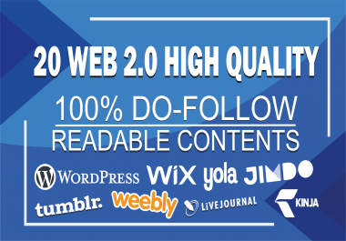 Create 20 High Quality Web 2.0