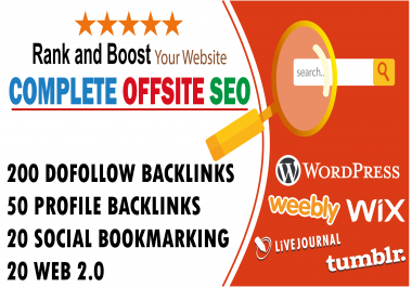 Manually Do 290 High Quality Backlinks Complete offsite seo package to rank your business