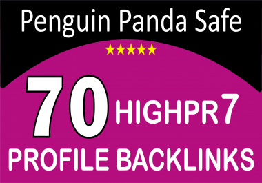 I Will Create 70 Profile Backlinks High Quality Seo Backlinks PR3-9 Or DA 80+ TOP BRANDS SITES