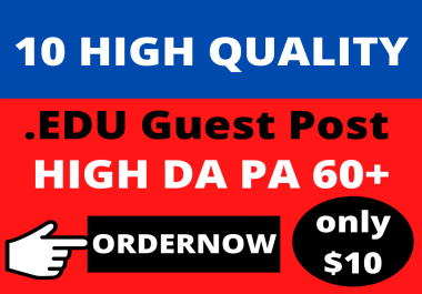 Dofollow 10 High DA EDU Guest Post on Top Universities Website