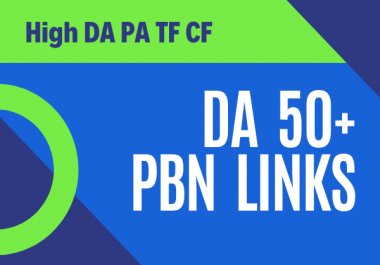 Build 50 DA50 Plus PBNs SEO Backlinks