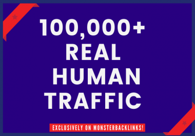 Send 100,000+ Real Human traffic from Google,  yahoo etc