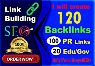 Manually Do - 100 Pr9 + 20 Edu-Gov High Domains Authority Safe Seo Backlinks From - White Hat SEO