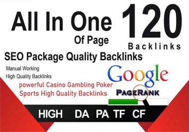 MANUALLY Do 120 Casino/Poker All IN One Safe SEO BackIinks on Increase Google Ranking