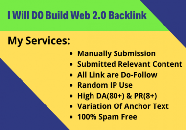I Will Do Create 100 High Authority Web 2.0 Backlinks