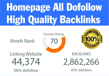 Create 50 Backlinks DR 70 permanent dofollow backlinks for your website