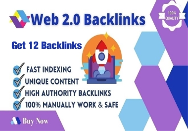 Create 13 Web 2.0 blog Shared account High Domain Authority Backlinks For Your Website