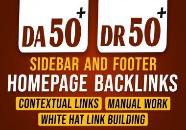 DO 100 PBN DA 50+ To Dr 50+ Permanent Homepage Dofollow Backlinks