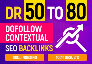 I will build 50 SEO dofollow backlinks from high quality