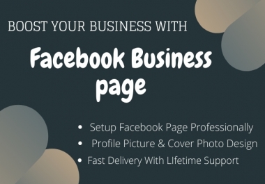 I will create FB Impressive Business page and optimization