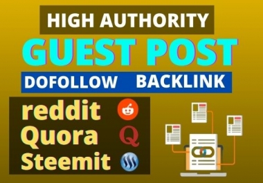 I'll Write and Publish High Quality Guest Post with Natural Backlinks