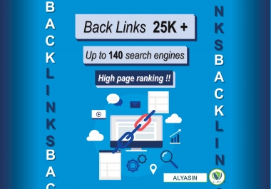 Create 25,  000 backlinks for your website