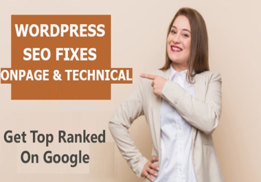 I will do website onpage SEO and technical optimization service of WordPress site