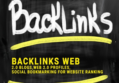 40 000 SEO Backlinks web 2.0 blogs, Web 2.0 Profiles,  Social Bookmarking for Website Ranking