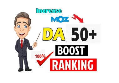 increase moz da domain authority50 plus