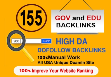 155 EDU/GOV Backlinks Manually Created From USA UK Top Universities Site