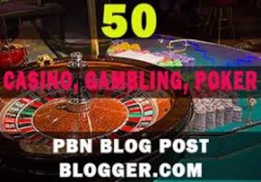 50 Casino Blog Post- Casino,  Gambling,  Poker,  Betting,  Sports Sites From Web.2 Properties