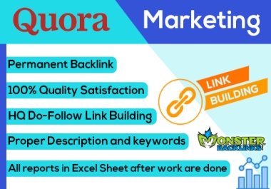 12+ High-Quality Unique Quora Answer get targeted traffic