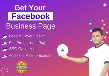 I will create,  optimize and manage your Facebook business page