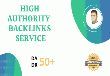 I will do 50 high authority dofollow backlinks manually