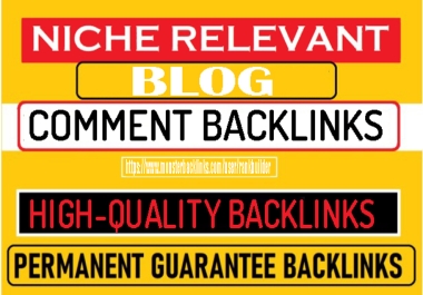 I will do 50 niche relevant blog comment backlinks