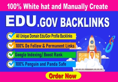 I will do 350 edu gov High Authority SEO link building backlinks