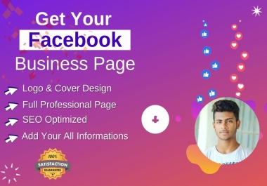 I will create,  optimize and manage your Facebook business page.