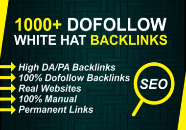 Create 1000 Plus SEO dofollow backlinks for google ranking