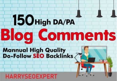 Submit 150 blog comments off page top quality backlinks