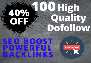 I will build 100 high authority dofollow backlinks Google Top ranking
