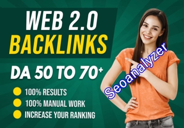 I will build 25 web 2 0 backlinks