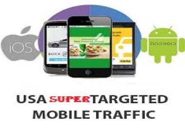 Keyword Target Mobile traffic,  USA organic visitors for 30 days