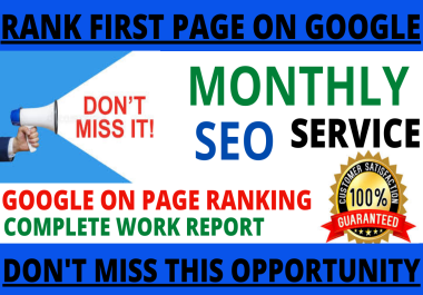 I will build a best monthly SEO dofollow backlinks only 120