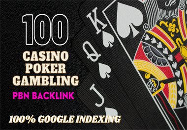 100 permanent DA 58-30+ PBN Backlinks Casino,  Gambling,  Poker,  Judi Related Websites