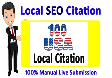 I will create Live Top 100 USA Local Citation or Local SEO,  Map listing for your Website or Business