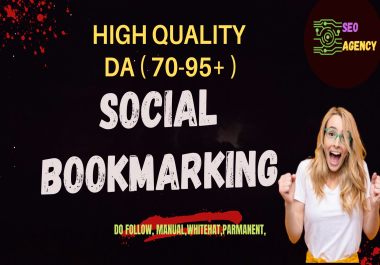 i will do 100 high quality Social bookmark with manual Backlinks