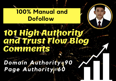 101 high quality Dofollow blog comments backlinks