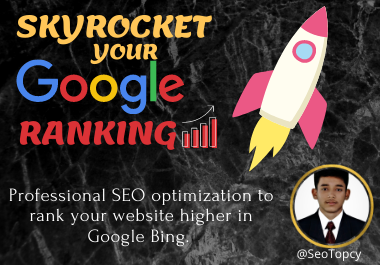 I will do skyrocket your google rankings with SEO backlinks.