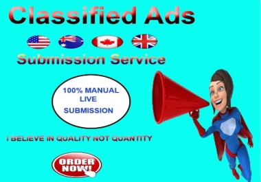 I will Post Your Ad 50 Top High Authority Classified Ads Posting Sites