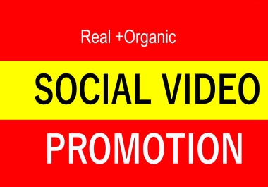 High Quality Video Or Post promotion with social media marketing