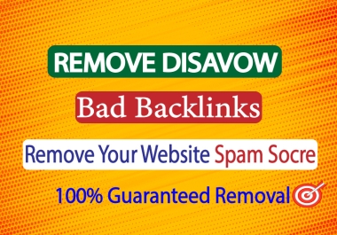 I Will disavow bad backlinks and remove your website spam score