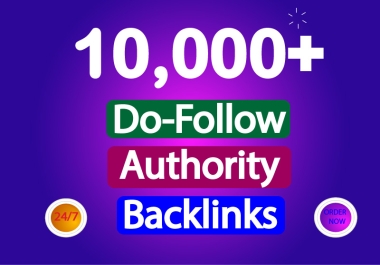 I will provide 10000+ white hat do-follow backlinks