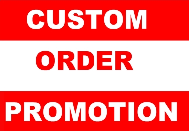 Social Media All Service Marketing CUSTOM ORDER