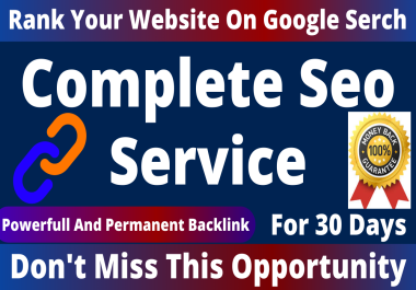 We Will Do a Best Qualit and Powerful Monthly SEO Dofollow Backlinks Service For Only