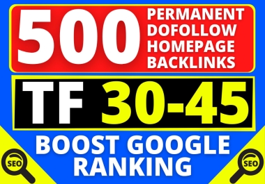 Create 500 high tf dofollow off page SEO backlinks