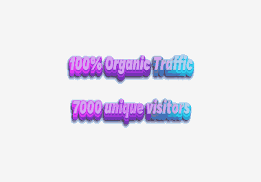 10000 web visitors Hundred Percent Organic Keyword Traffic