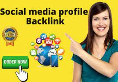 I will do 300 HQ social media profiles backlinks