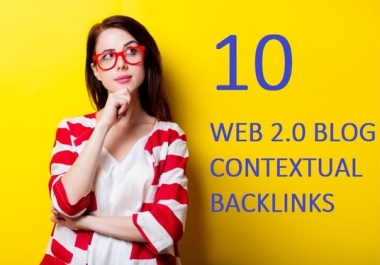 I will Do 10 Web2 Blog Link Building,  Contextual Backlinks