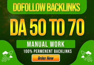 create high 100 da contextual seo dofollow backlinks