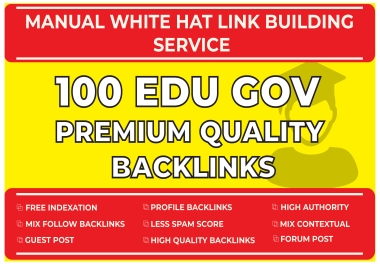boost your ranking with 100 edu, pr9 high authority SEO backlinks link building